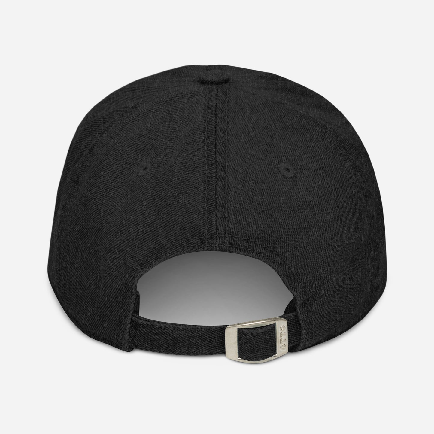 black. denim dad hat