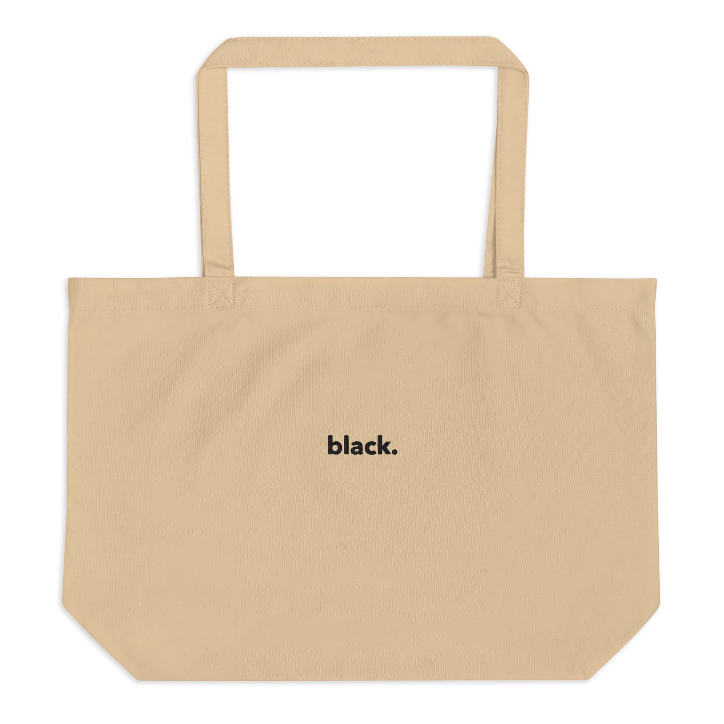 black. organic tote bag (large)