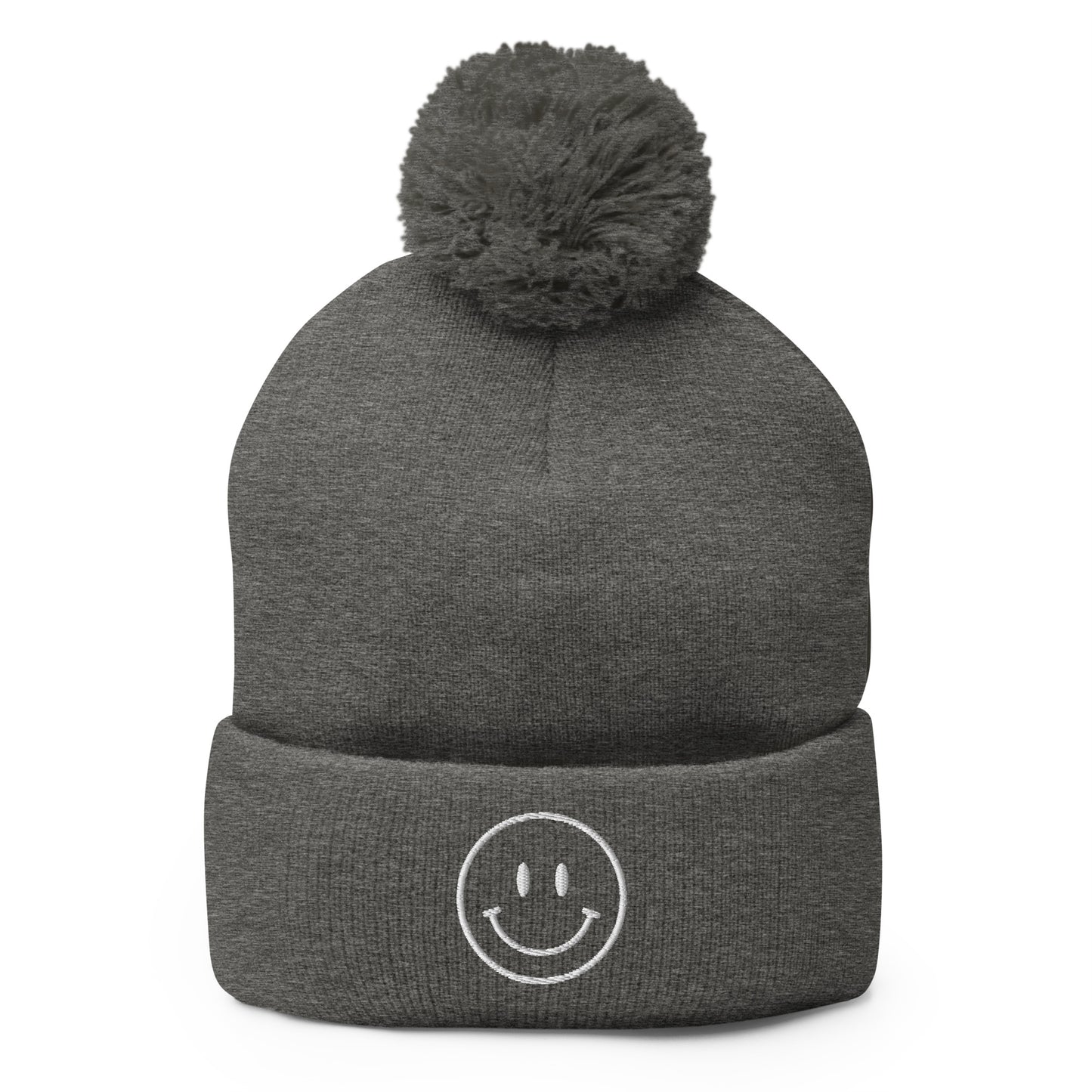 black. HBD pom beanie