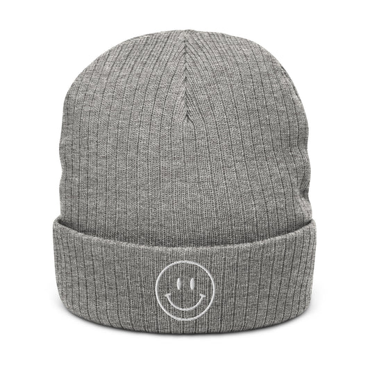 black. happy to be here beanie