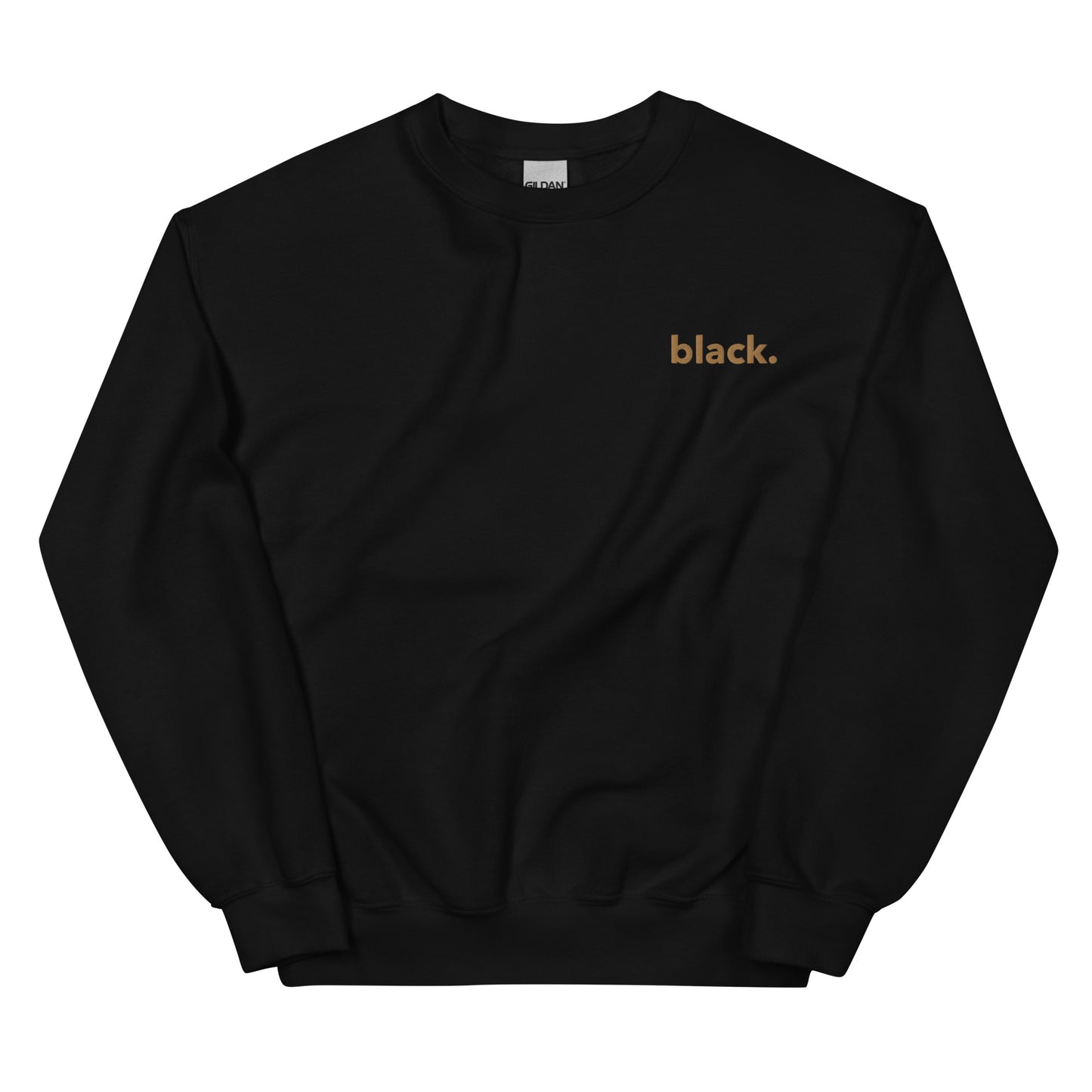 black. crewneck