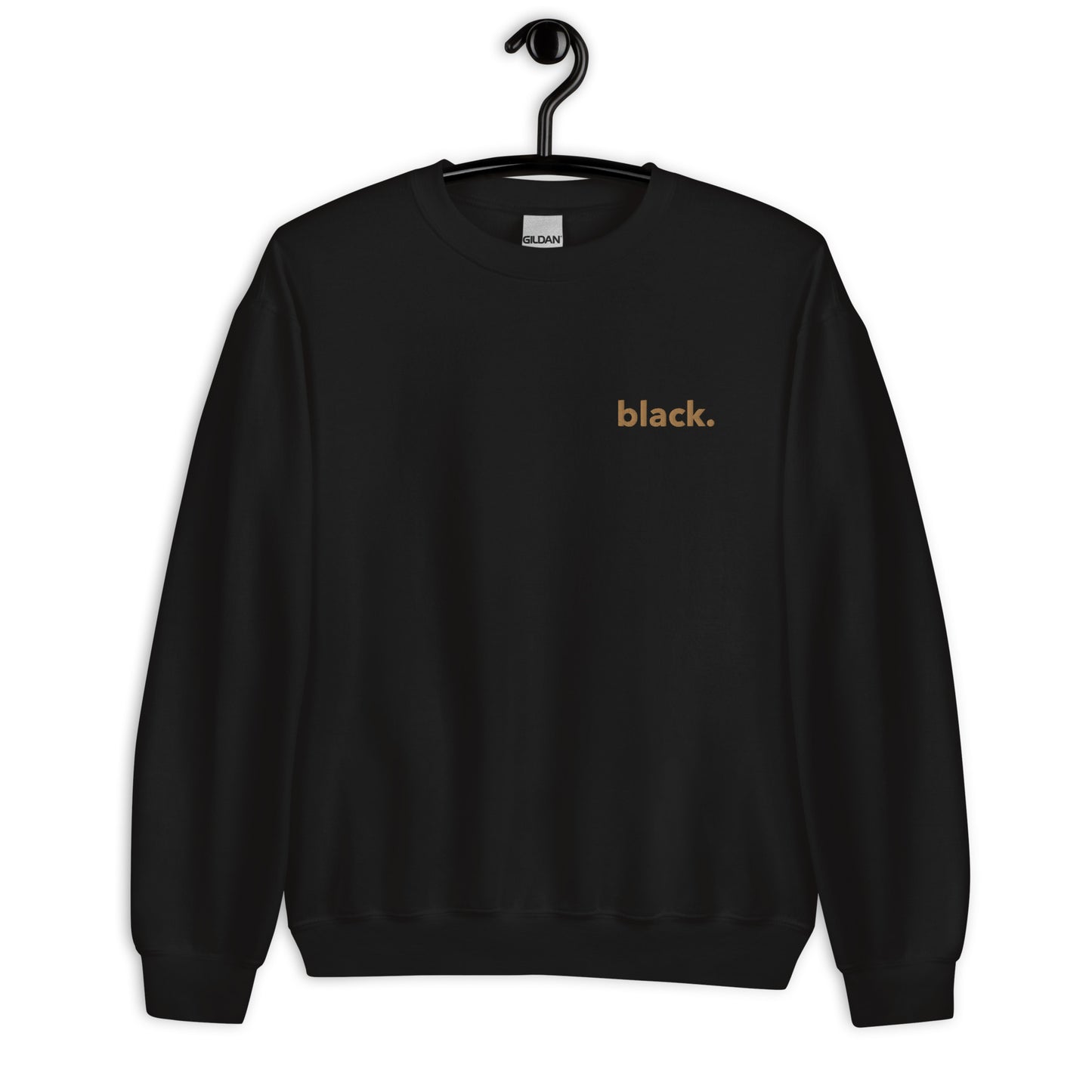 black. crewneck