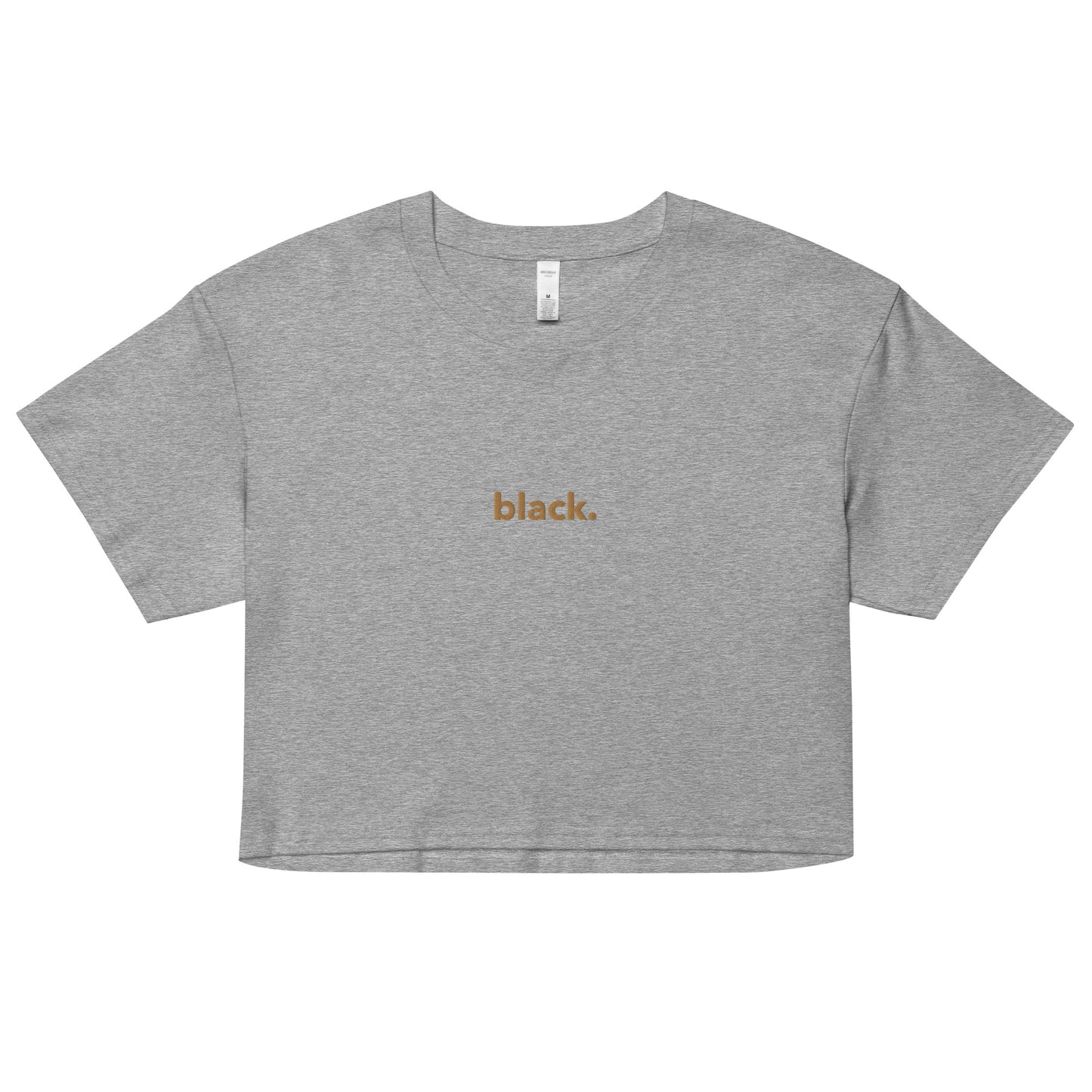 black. cropped tee