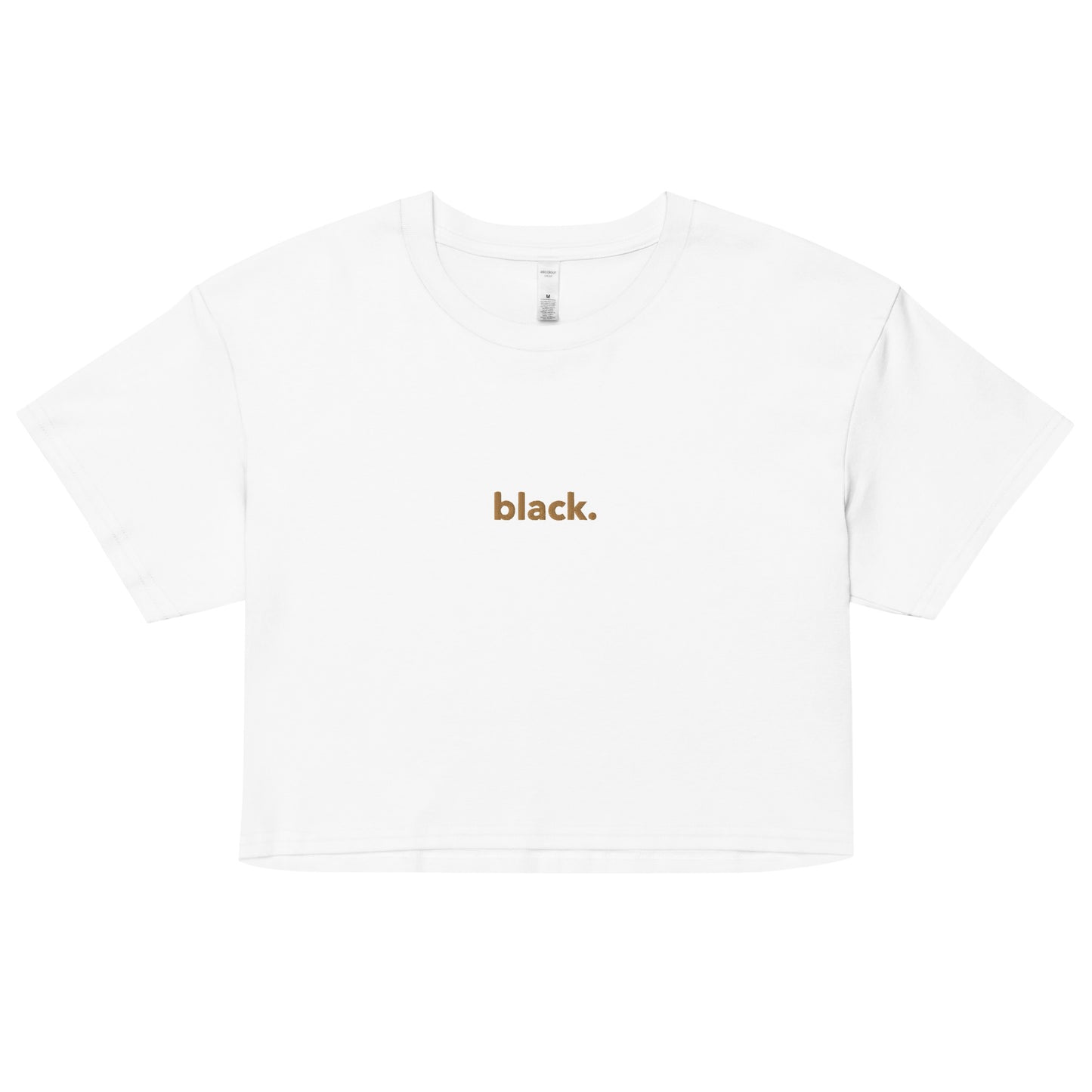 black. cropped tee