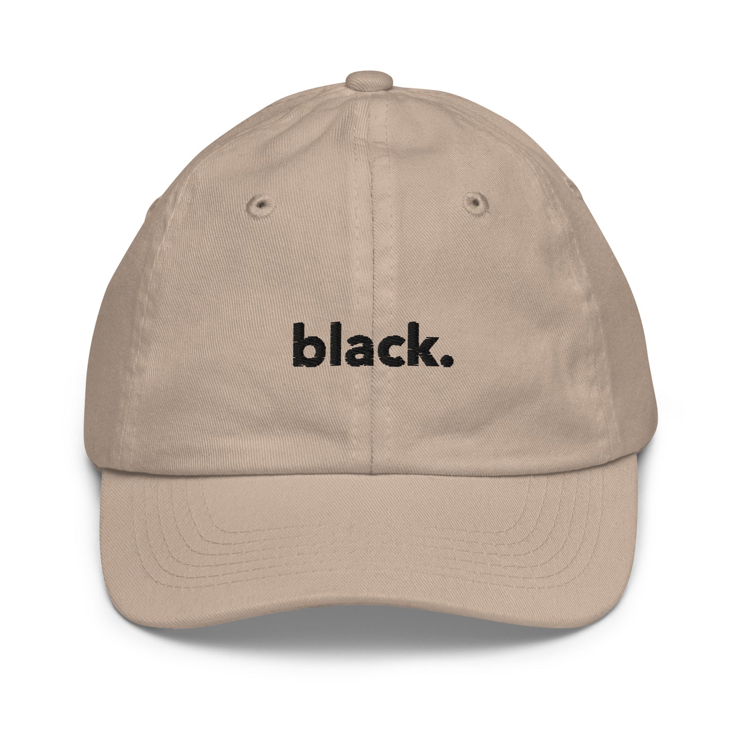 black. junior ball cap (kids)