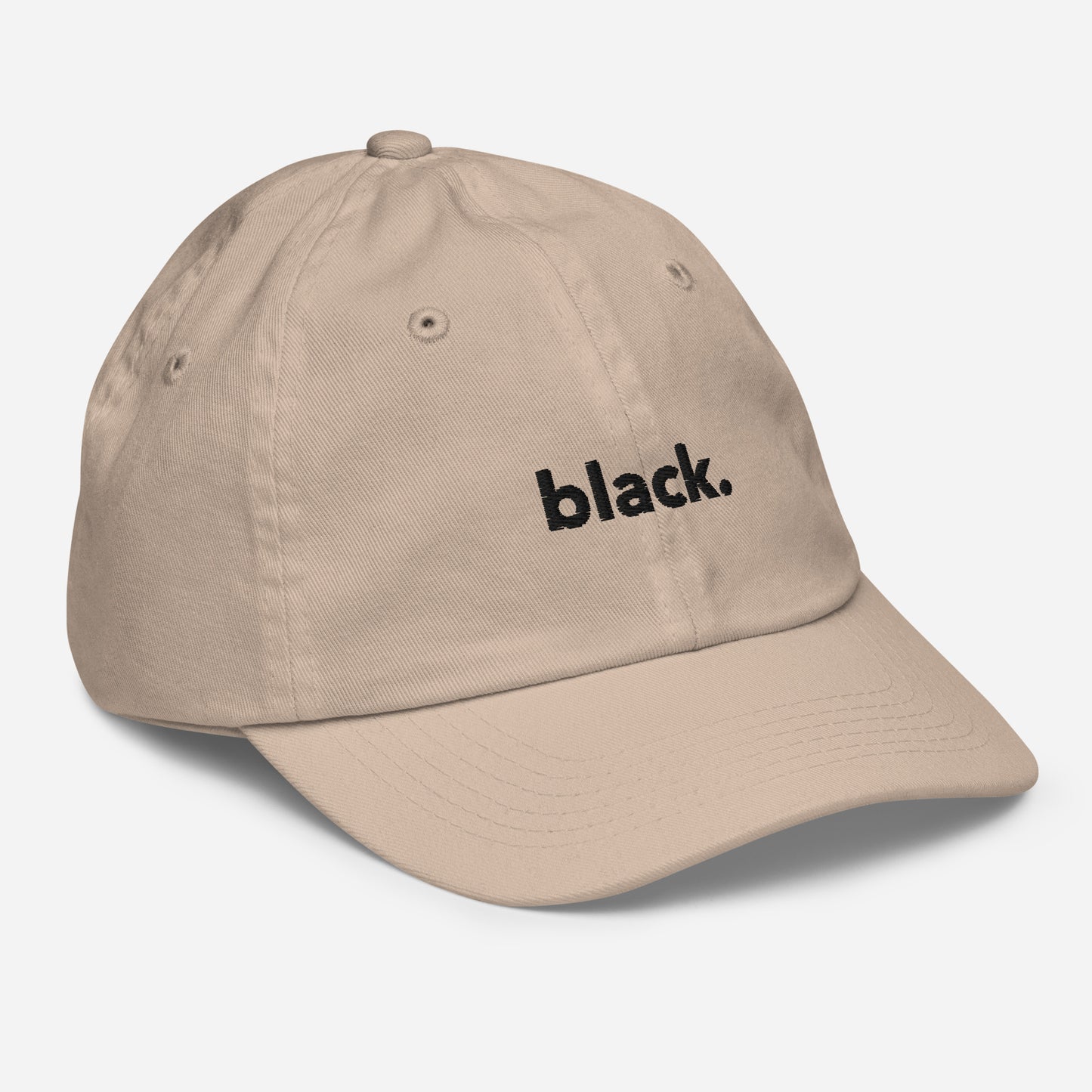 black. junior ball cap (kids)