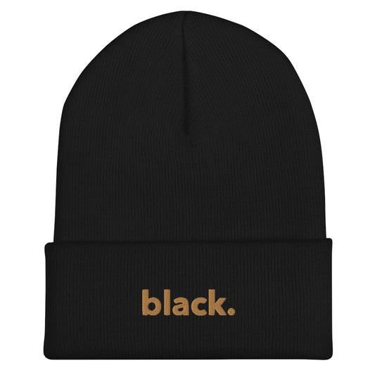 black. beanie on Black [the OG classic]