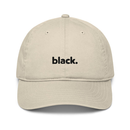 black. dad hat